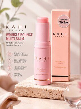 KAHI Seoul Wrinkle Bounce Multi Balm Stick with Jeju Origin Oil Anti-Aging Moist